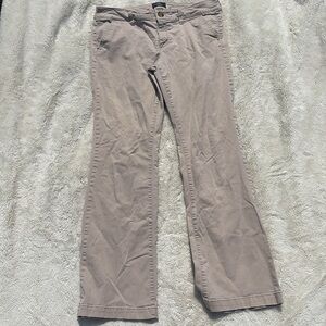 American Eagle Kick Boot Stretch Pants – Size 12 | Mid-Rise Khaki | Y2K Vibes